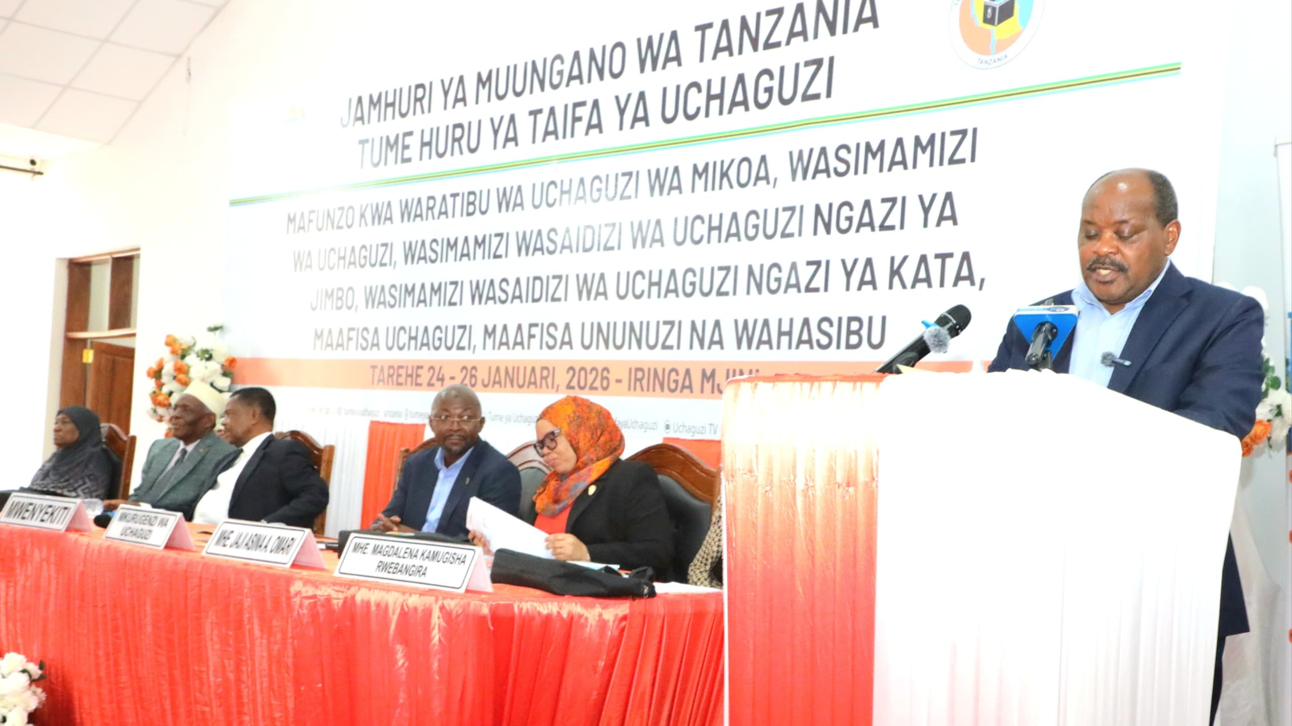 Mwenyekiti wa INEC, Mhe. Jaji wa Rufaa, Jacobs Mwambegele amefungua mafunzo ya watendaji wa uchaguzi kutoka halmashauri za Songea DC, mkoani Ruvuma na Mbozi DC, mkoani Songwe.